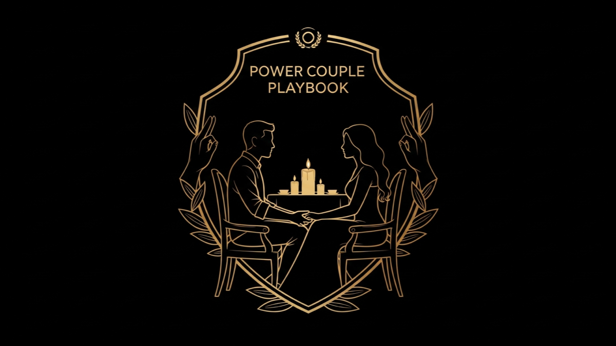 Black and gold editorial illustration for Article #003: How to Reconnect Emotionally With Your Spouse When Marriage Feels Distant.