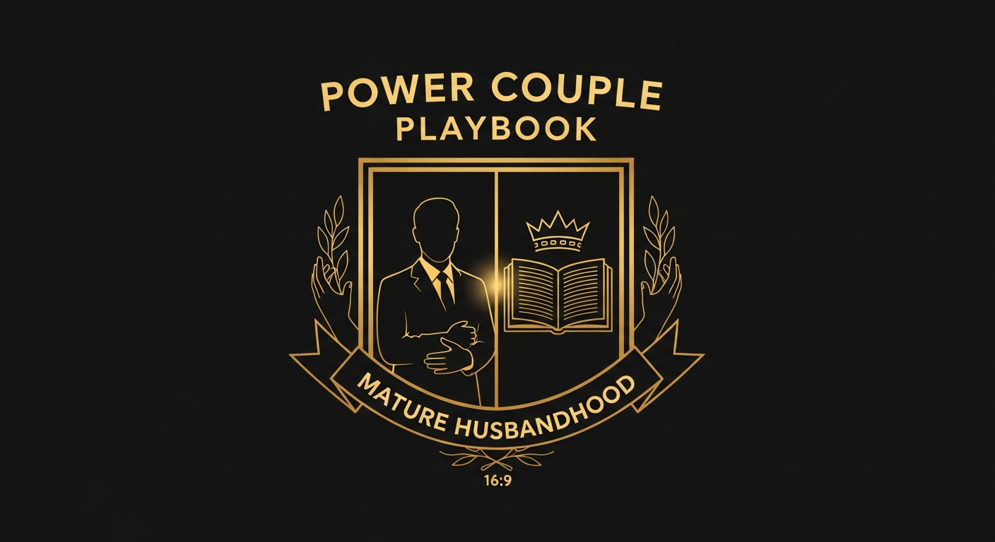 Black and gold editorial illustration for Article #005: The Weekly Marriage Meeting Questions Every Husband and Wife Should Ask.