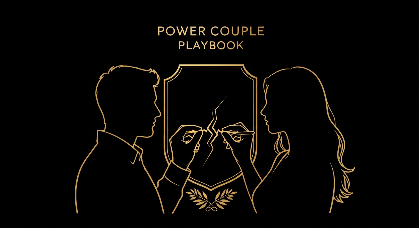Black and gold editorial illustration for Article #015: What to Do When Your Spouse Walks Away During Conflict.