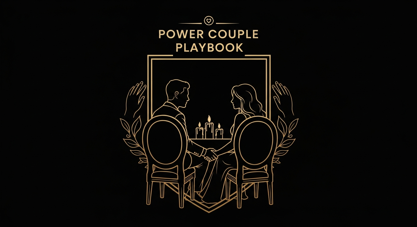 Black and gold editorial illustration for Article #024: Emotional Intimacy in Marriage: What It Is and How to Rebuild It.