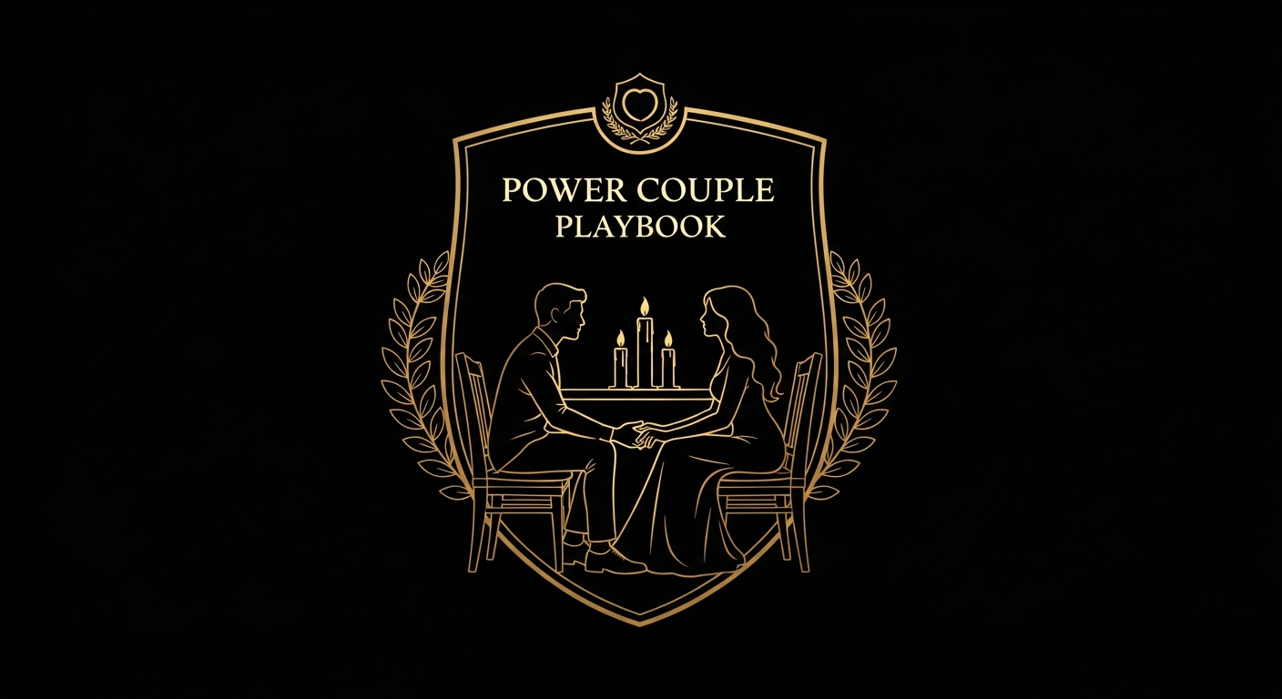 Black and gold editorial illustration for Article #025: Questions That Help Married Couples Reconnect.