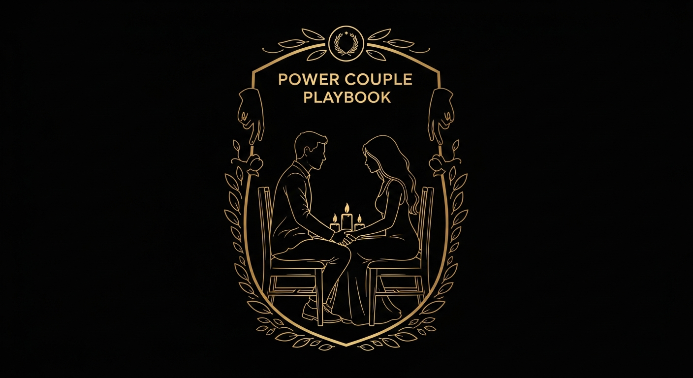Black and gold editorial illustration for Article #026: How to Bring Back Friendship in Marriage.