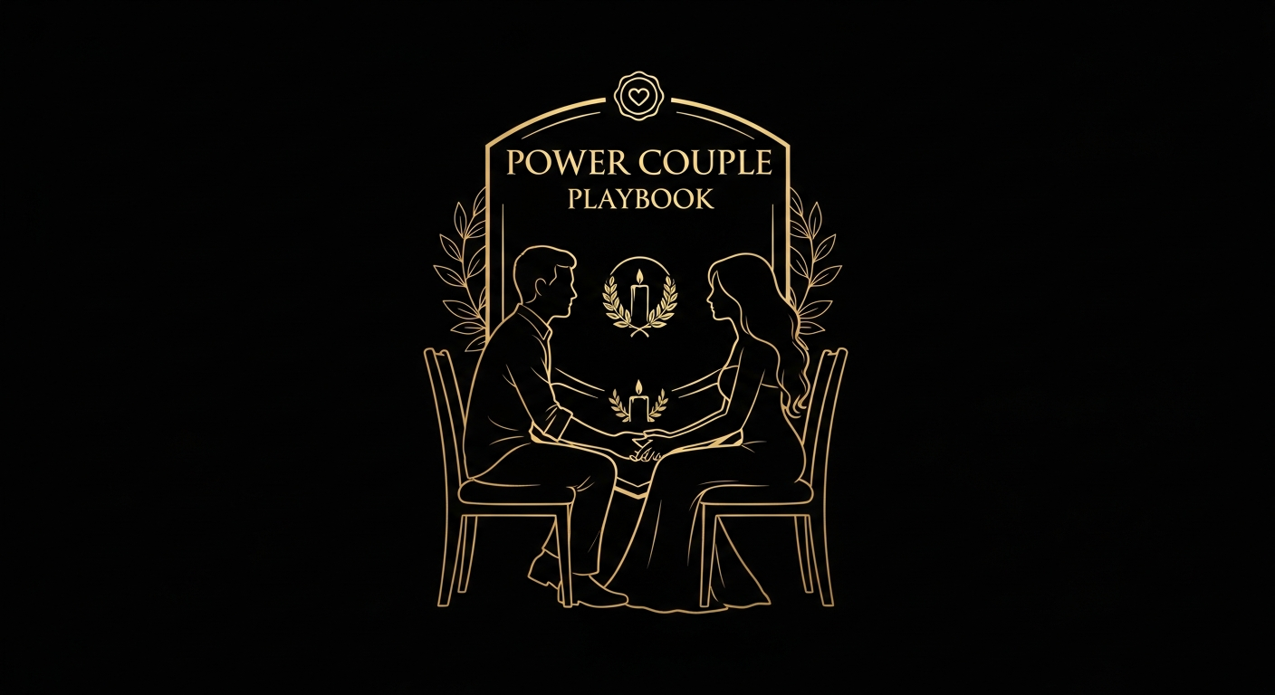 Black and gold editorial illustration for Article #027: How to Be More Affectionate in Marriage Without Feeling Forced.