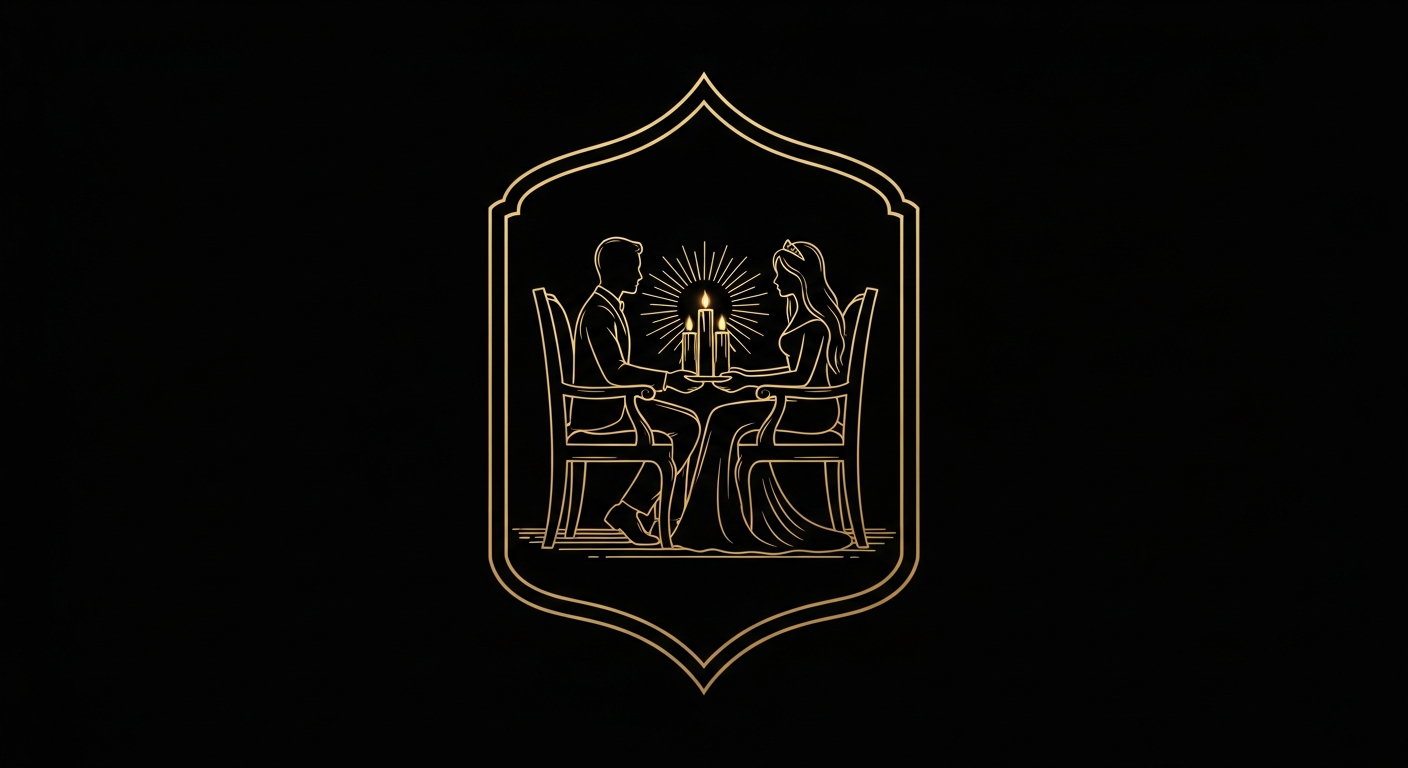 Black and gold editorial illustration for Article #033: How Stress Affects Intimacy in Marriage.