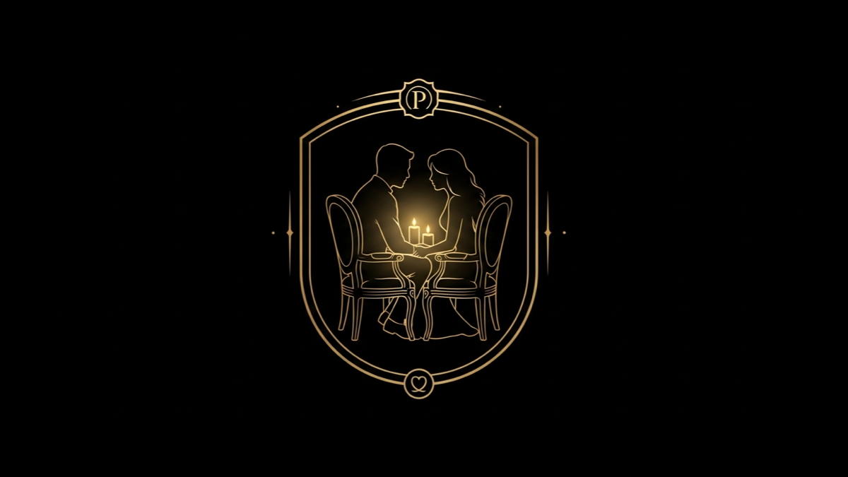 Black and gold editorial illustration for Cheap date ideas to rekindle the romance.