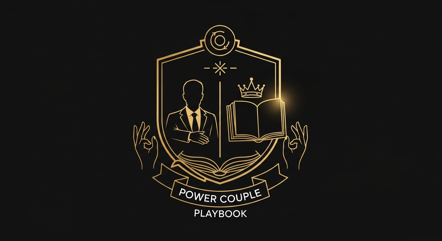 Black and gold editorial illustration for How Husbands Can Lead Without Controlling.