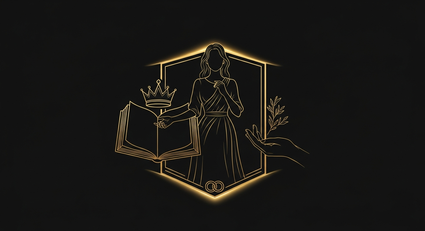 Black and gold editorial illustration for How to Make Your Wife Feel Loved Every Day.