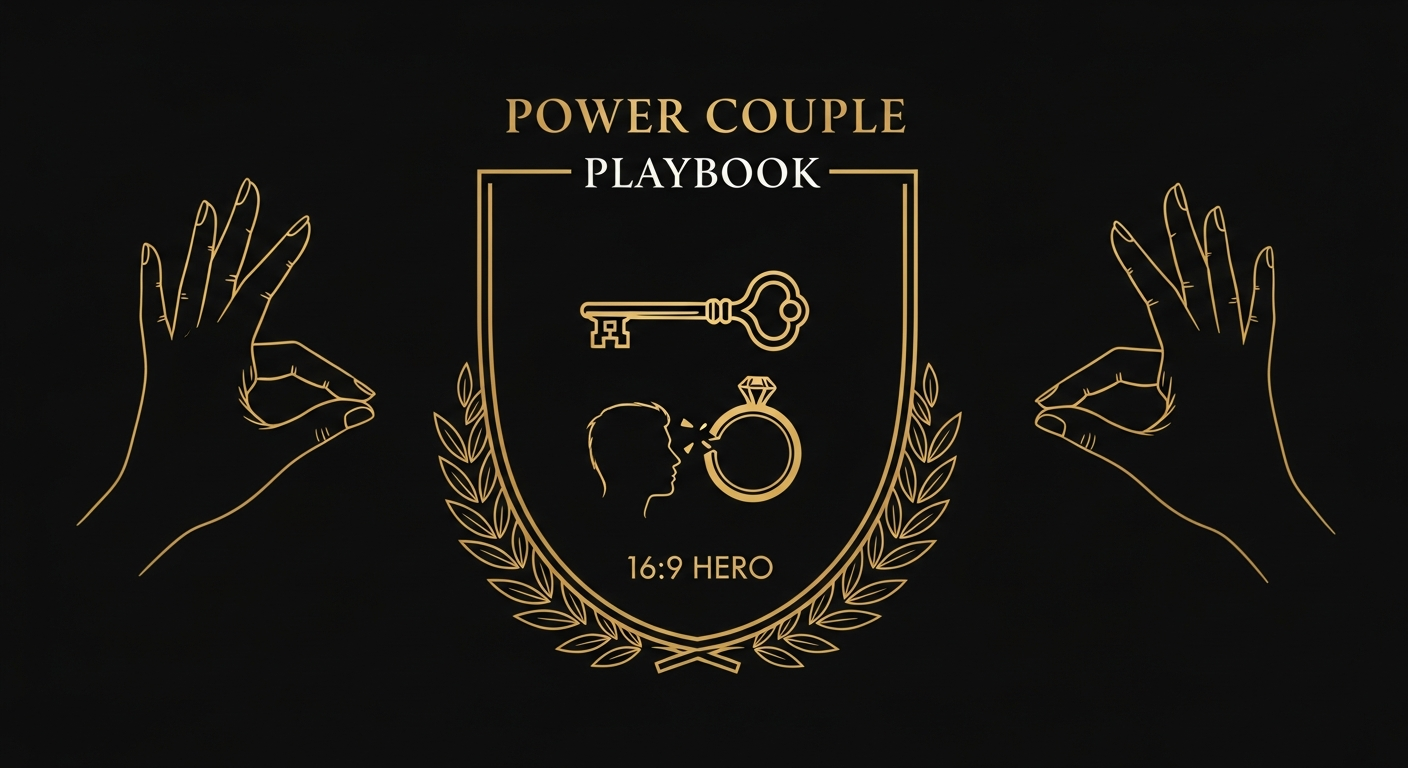 Black and gold editorial illustration for How to Rebuild Trust After Lying in Marriage.