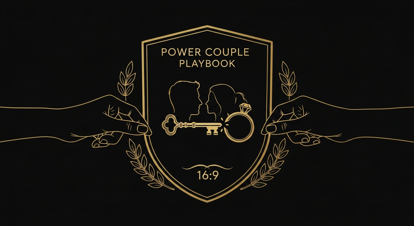 Black and gold editorial illustration for How to Stop Hiding Things From Your Husband or Wife.