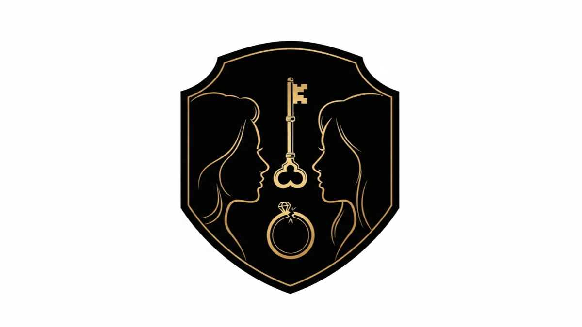 Black and gold editorial illustration for Signs Trust Is Broken in a Marriage.