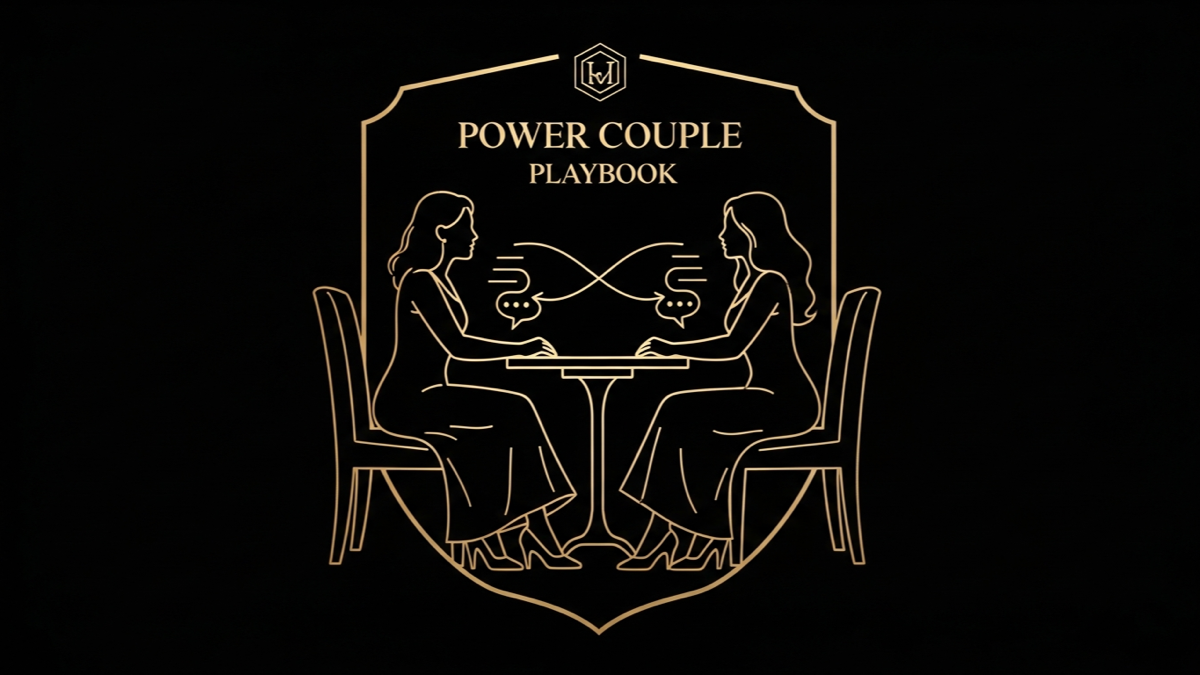 Black and gold editorial illustration for What Are Signs a Marriage Needs a Reset?.