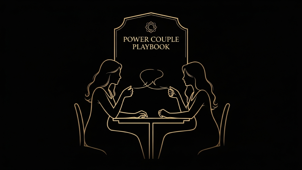 Black and gold editorial illustration for What Should You Do After a Fight With Your Spouse?.