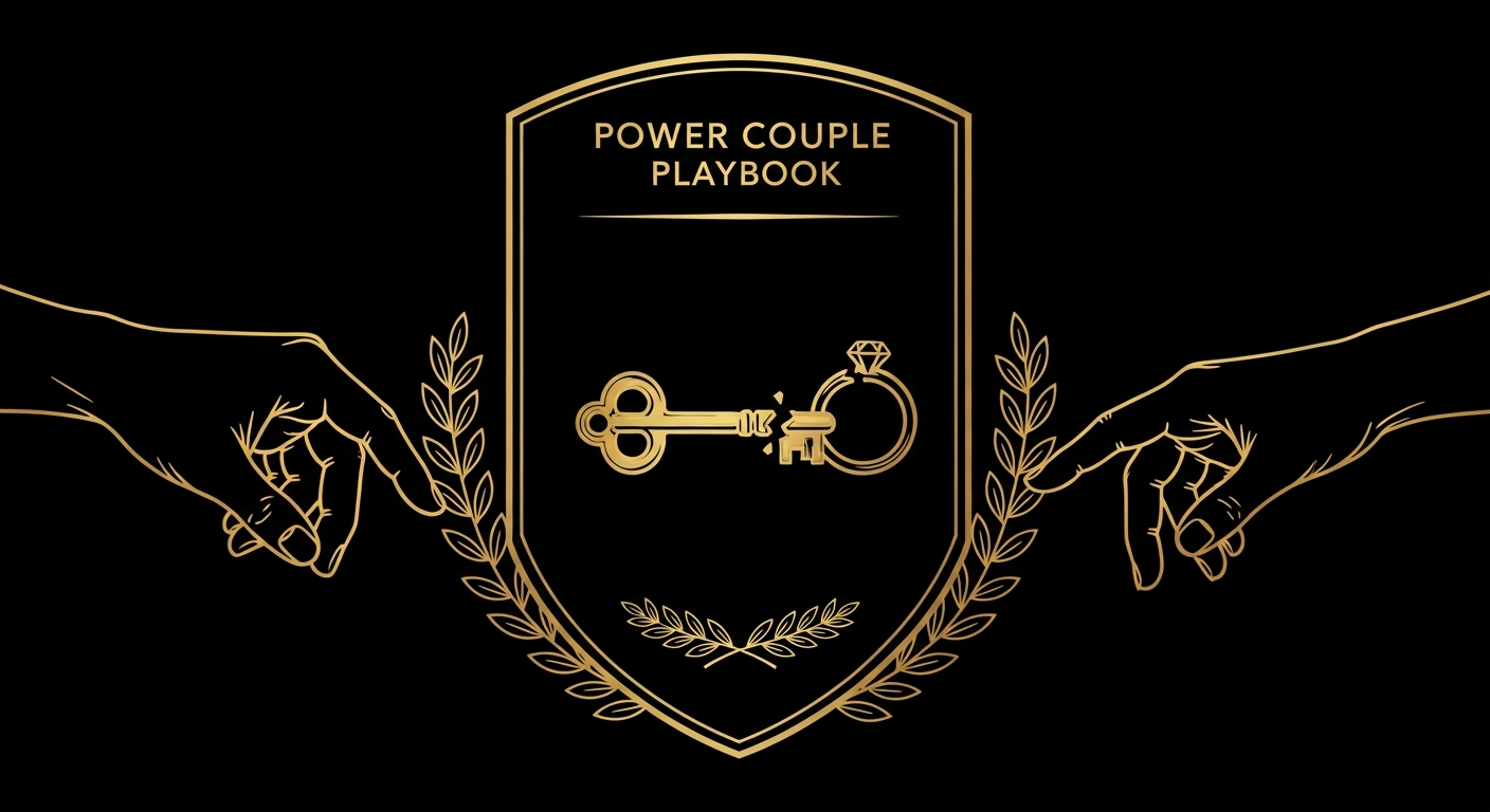Black and gold editorial illustration for What to Do When You Do Not Trust Your Spouse.